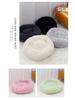 Washable Round Plush Pet Bed - Winter Warm Cat & Dog Mat, 28