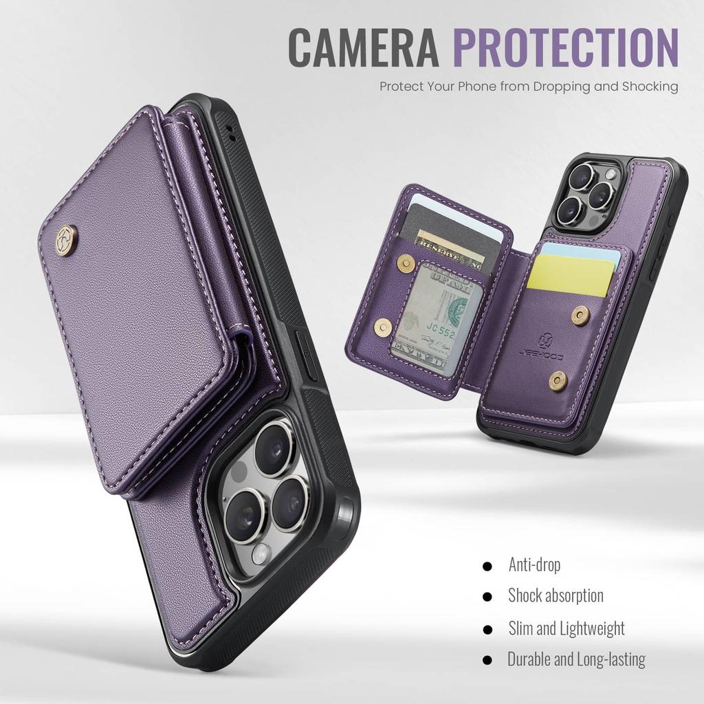 Magnetische 2-in-1 Abnehmbare für iPhone 15 14 13 12 11 Pro Max XS Max XR SE 7 8 Brieftaschenhülle mit Kartenhalter, RFID-blockierende Klapphülle