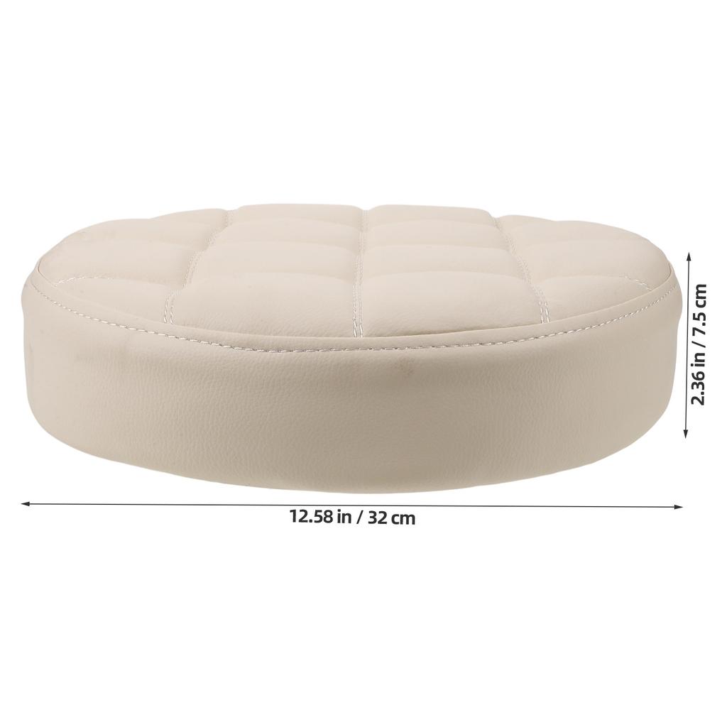 Round Bar Stool Replacement Seat PU Seating Part Sturdy Lightweight Portable for Restaurant Cafe Home Office Shopping Mall