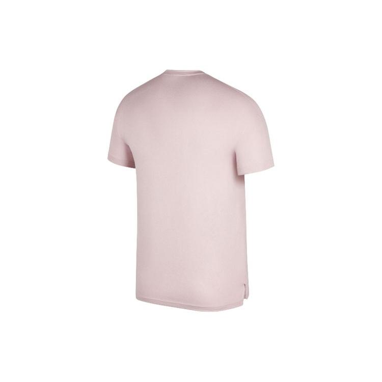 Men's Nike Pro Dri-FIT Logo Printing Casual Sports Round Neck Short Sleeve Pink T-Shirt CZ1182-698