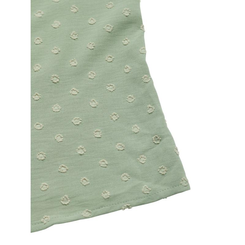 Women's Summer New Petal Short Sleeve Jacquard Pullover Shirt Top