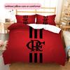 Flamengo Pattern Bedding Quilt Set  Home Decoration  Gift (1 * duvet cover + 2 * pillowcase  without core)