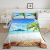 Bedding Set Beach Ocean Tropical Palm Hawaii Ocean Sunny