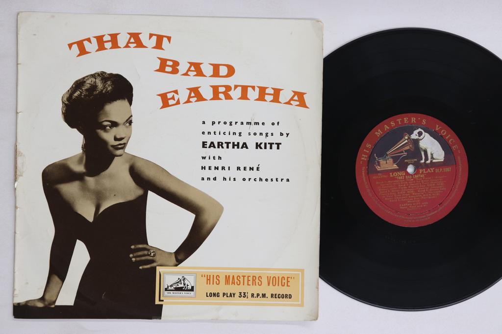 10inch Record EARTHA KITT - That Bad Eartha DLP1067 HIS MASTER'S VO 1955 UK Jazz Used