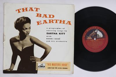 10inch Record EARTHA KITT - That Bad Eartha DLP1067 HIS MASTER'S VO 1955 UK Jazz Used