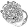 Lion Head Knocker with Screws, Large Silver Lion for Front Doors & Main Porches Accessories(1pcs)