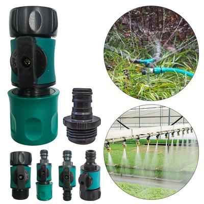 Plastic Valve Water Hose Coupling with Quick Connector 3/4" Female Thread Hose Adapter Switch Drip Irrigation