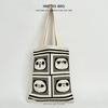 2025 Cute Panda Knitted Shoulder Bag: Large Capacity, Versatile Storage for Women and Students