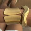 Design Sense Irregular Metal Wide Bracelet Bracelet Exaggerated Punk Glossy Spring Bracelet Female