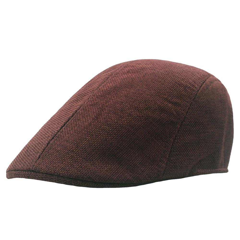 Cappello imitazione cotone e lino berretto forward uomo primavera estate berretto traspirante cappello newsboy moda