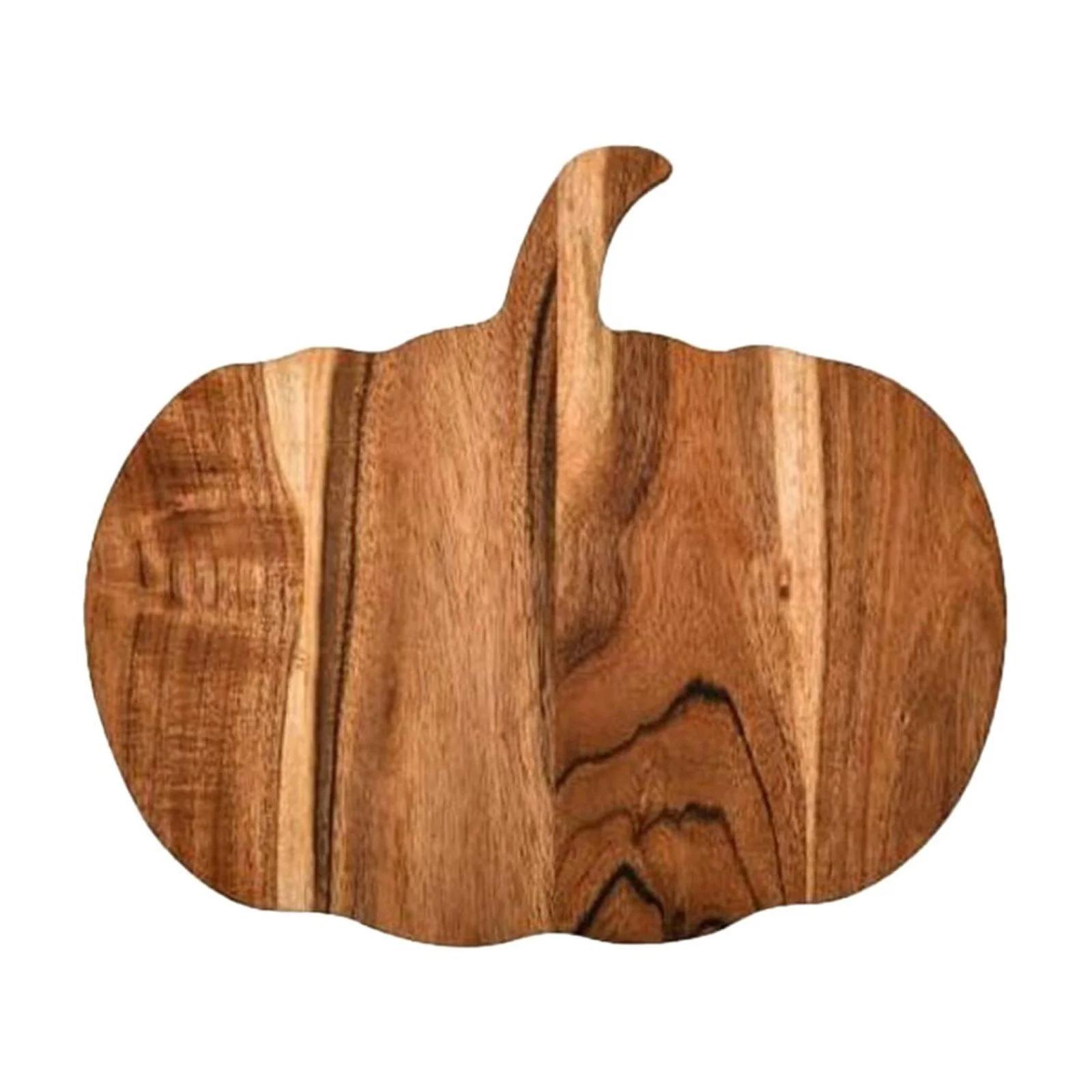 

A pumpkin-shaped wooden cutting board for cutting meat and vegetables. One Size
