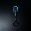 Pickleball Racket Acrylic Key Ring Colorful Hollow Golf Ball Design Lightweight Keychain for Backpack Decor