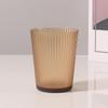 Shangqi Striped Amber PC Plastic Mouthwash Cups (Set of 6)