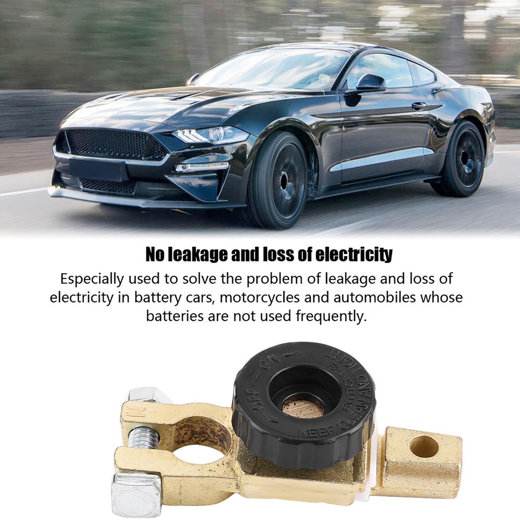 Universal Car Auto Battery Cut Off Switch Knob Type Disconnect Isolator Switch Black