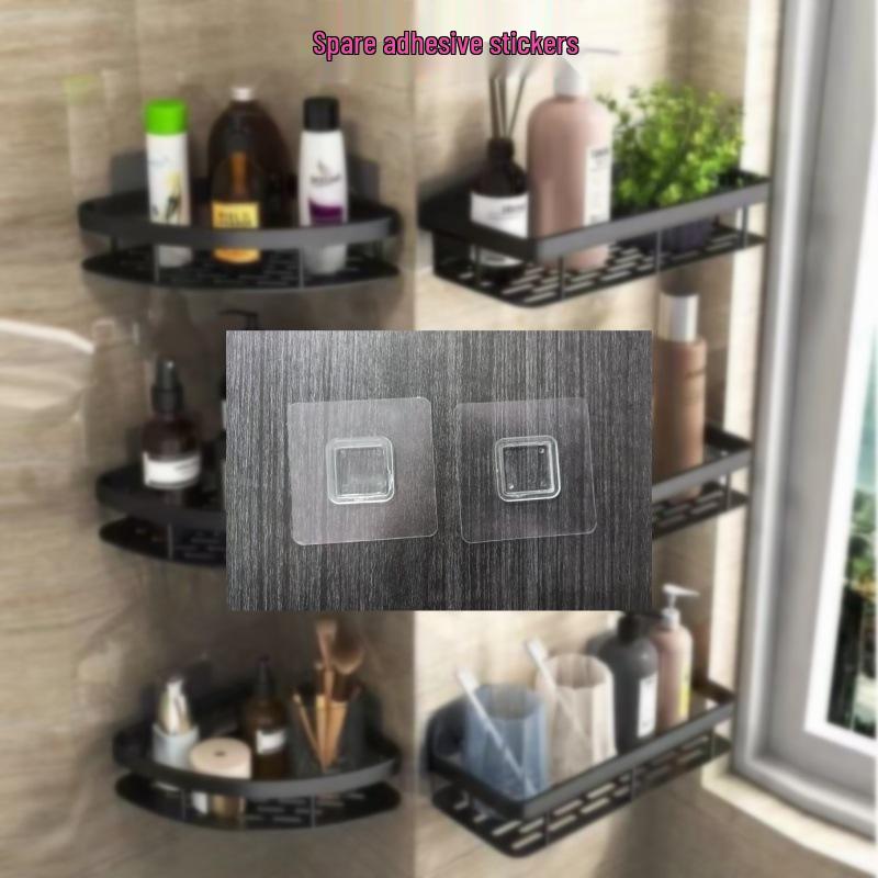 Drill-Free Triangle Corner Shelf for Bathroom & Kitchen