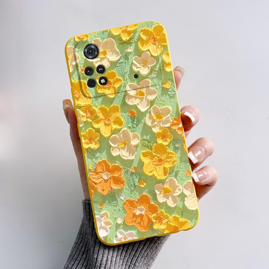 Case For Poco X4 Pro 5G Poco M4 Pro Cute Panda Back Cover Soft Silicone Matte Protective Funda For Xiaomi Poco X4 Pro Phone Case