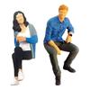 Resin Painted Figures Tiny People Toys, Simulation Miniature Toy , People Figurines for Diorama, Dollhouse Miniature Scene