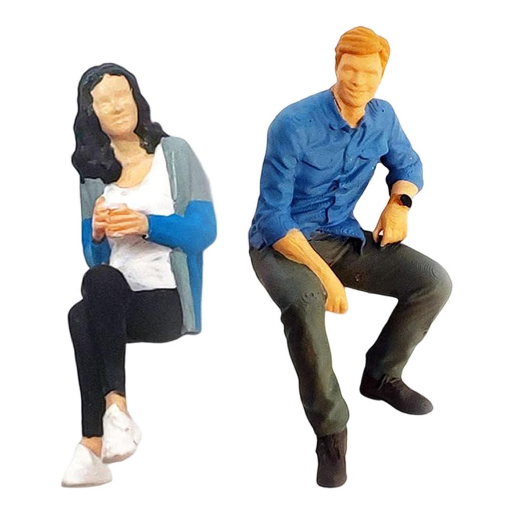 Resin Painted Figures Tiny People Toys, Simulation Miniature Toy , People Figurines for Diorama, Dollhouse Miniature Scene