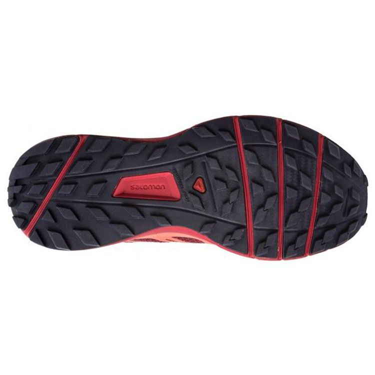 Salomon Sense Ride 4 Non-Slip Durable Breathable Low-Top Outdoor Functional Shoes Women Shoes Red Orange 398486