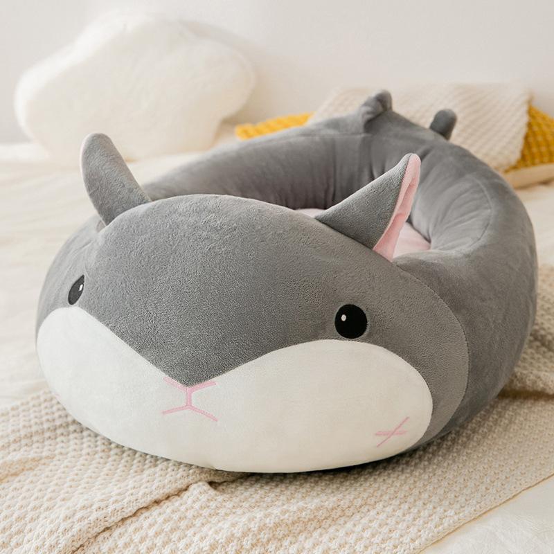 Cat Litter Winter Cute Animal Shape Cat Semi-enclosed House Bed Warm Dog Litter Small Dog Pet Supplies