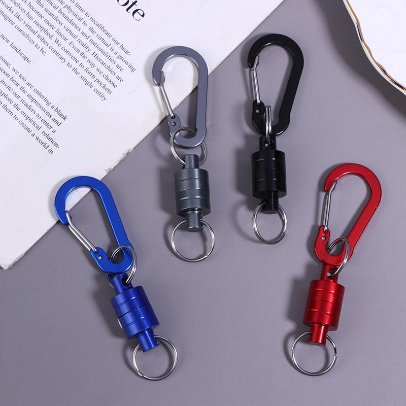 Fishing Hanging Buckle Magnetic Buckle With Keychain Carabiner Anti-Falling Fast Hanging Buckle Metal Strong Magnetic Buckle