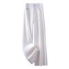 Women's White Wide-Leg Jeans: New Spring 2025 Slimming Pear-Shaped Loose Straight-Leg Trousers