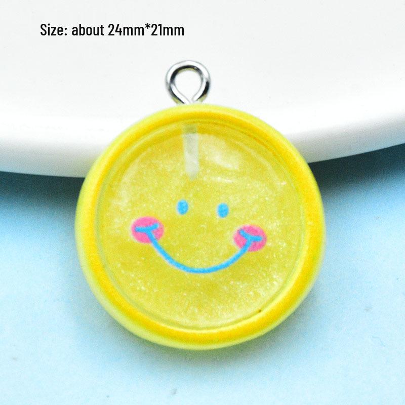 Transparent Glitter Resin Keychain: Cute Cartoon Animals, Bears, Flowers, Butterflies DIY Jewelry Accessories