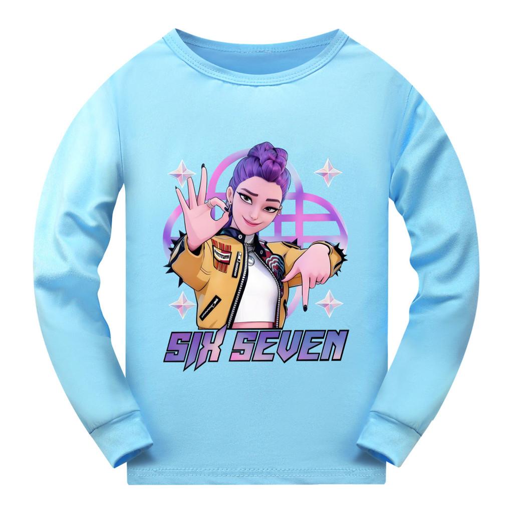 5232 Kids Girls Rumi Zoey Mira Super Star Print Long Sleeves T-Shirt