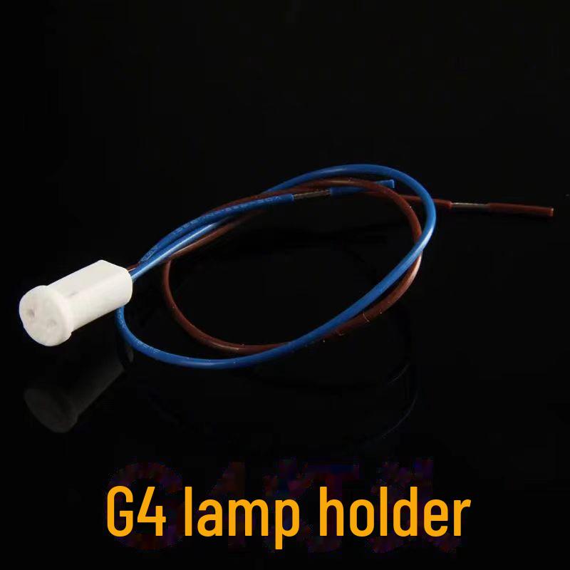 G4G9 High-Temperature Ceramic Lamp Holder with Wire for MR11/MR16 Halogen Lamps
