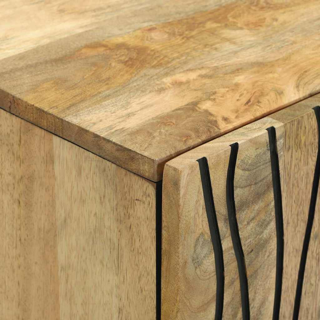 Sideboard Brown 60 X 33 X 75 Cm Solid Mango Wood