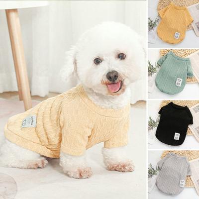 Hund Pullover Twist Weave elastische Bündchen weiche bequeme zweibeinige Haustier Hund Pullover Kleidung für