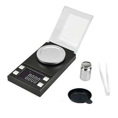 (0.001g-100g) Digital Mg Jewelry Scale 100g/0.001g Filling, High-Precision Pocket Scale, Tare and PCS Function, LCD Display with Calibration Weights a