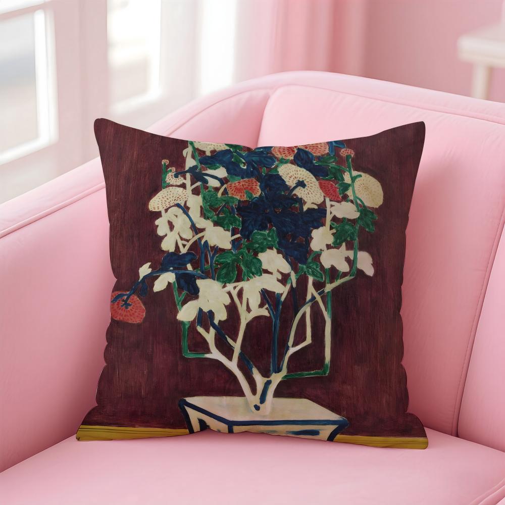 elegant shape ART SSanyu Cushion Cover Pillow Case Soft Skin Friendly Fabric Comfort  Concealed Zipper