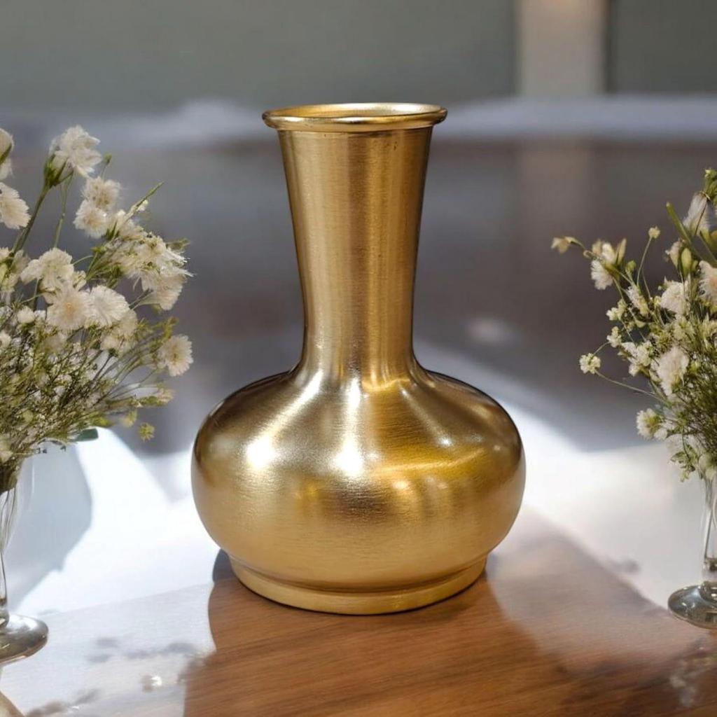 Metal Dara Vase for Home Decor, Living Room, Bedroom, Balcony Garden Kitchen, Office, Wedding| Table Decorative Item
