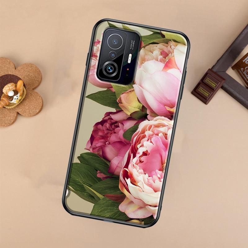 Peonies Beautiful Flower Case For Xiaomi 13 14 Ultra 11T 12T 13T 14T Pro POCO X7 Pro X3 X5 X6 F3 F5 F6 M6 Pro Cover