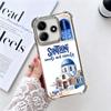 Santorini Greece Summer Plating Phone Case For Xiaomi Redmi Note 14 15 Pro Plus 13 12 11 11S 11T 10 9S 9 5G Anti-Fall Airabag Co