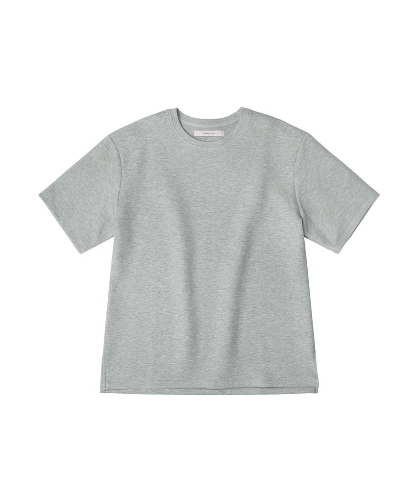 HALBKREIS LAYOUT T20034 Essential Loose Fit Short Sleeve T-Shirt_Melange Gray