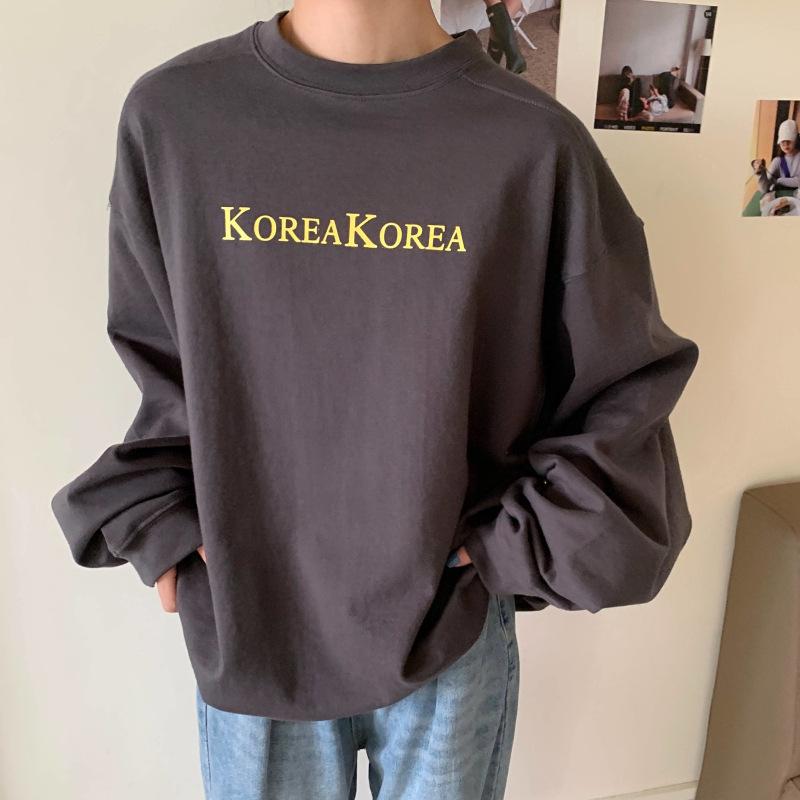 Dame Lyseblå Retro Street Style Koreansk Løs Genser
