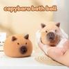 1Pc Cute Capybara Shaped Bath Ball Sponge Cleaning Brushes Easy Foaming Massage Ball Scrubber for Back  Exfoliating Kids Shower