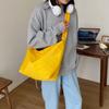 Large capacity canvas bag casual lazy wind messenger bag simple tote bag spring and summer shoulder bag