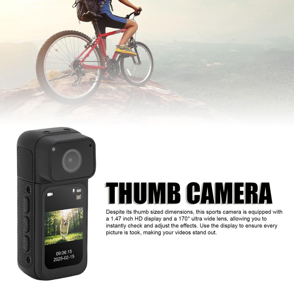 Portable Camcorder 2.7K Body Worn Camera Magnetic Hanging User Friendly Portable for Pet Walking for Beginners Professionals