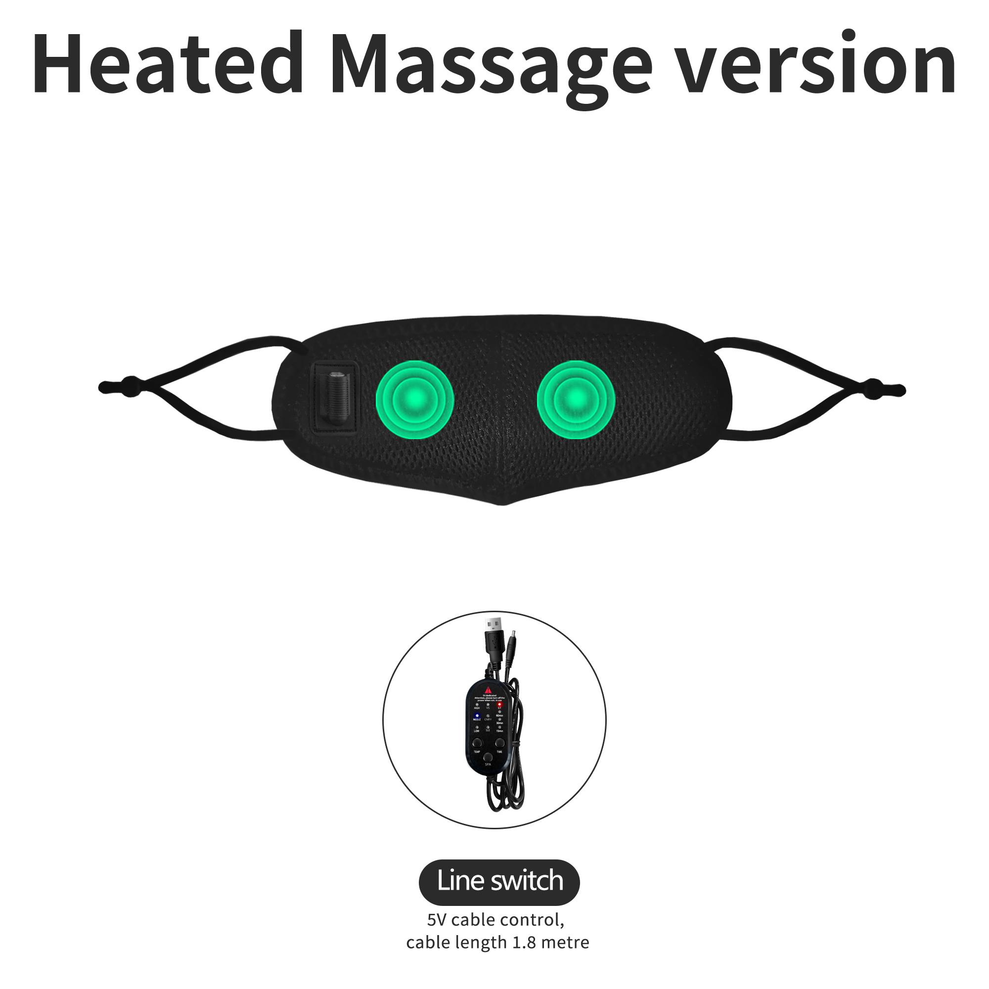Masseur Nasal Chauffant USB 3 Niveaux de Chaleur pour Congestion Rhinite Nez qui Coule Soulagement Soin Hivernal US-Plug