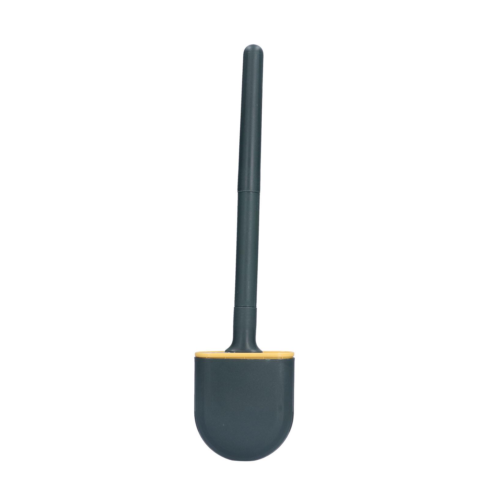 

Wall Mounted Toilet Brush Drying Holder Set with Detachable Handle Cleaning Tool for Home Hotel BathroomGreen зелёный