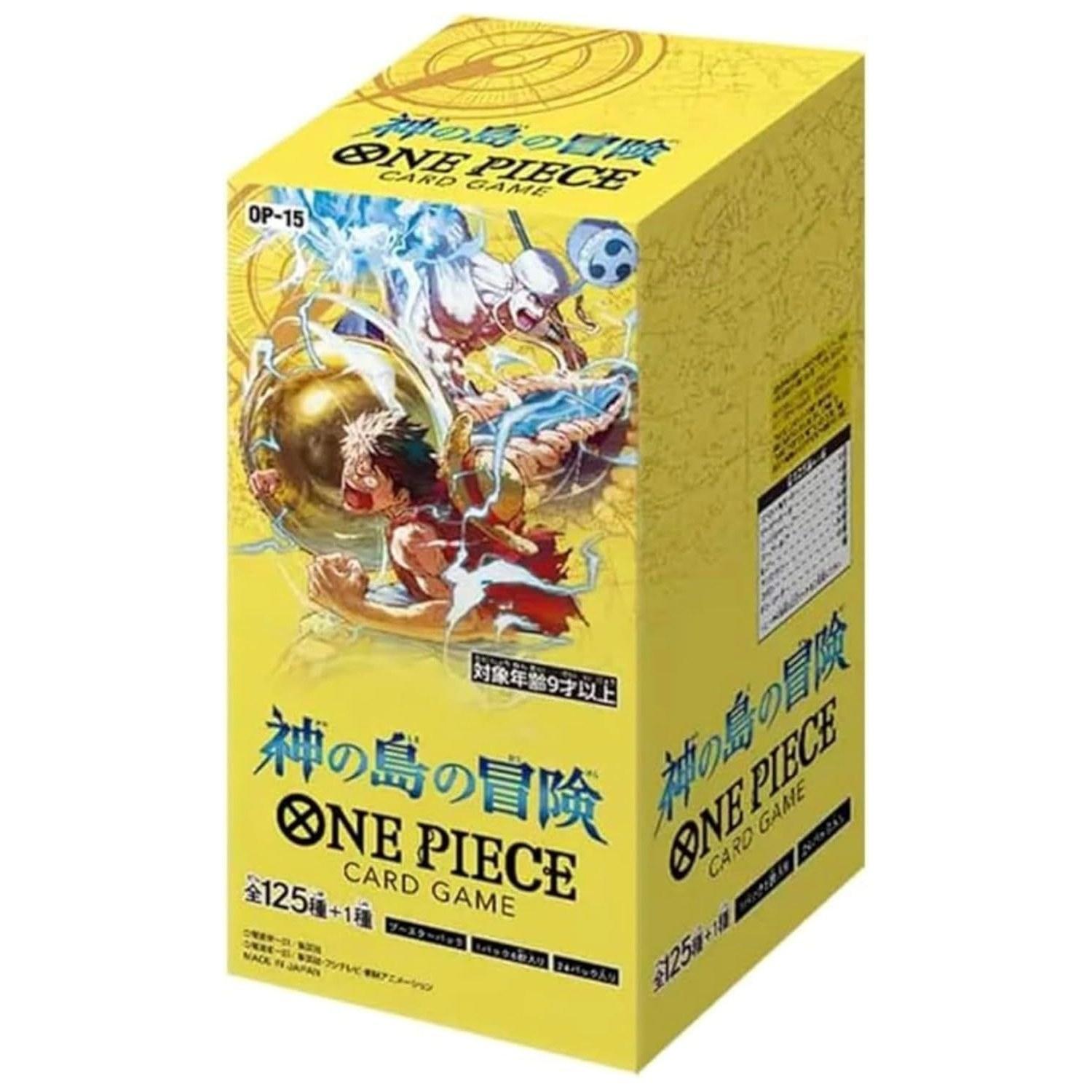 Scheduled release on February 28 pre-order item Unopened Box Adventure Gods Island OP-15 One Piece Card Game Booster Pack (Unopened Box) Game.