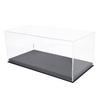 PAUDI MODEL Acrylic Display Case for Figures and Collectibles (32.5 x 16.5 x 13.5 cm, Black)