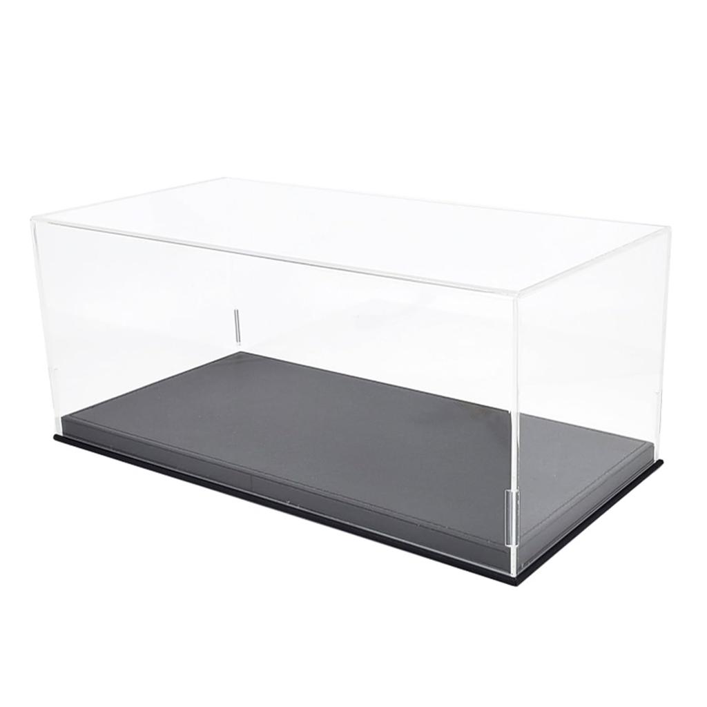 PAUDI MODEL Acrylic Display Case for Figures and Collectibles (32.5 x 16.5 x 13.5 cm, Black)