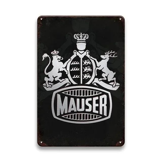 Vintage Ruger Beretta Metal Tin Signs: Elevate Your Home Bar Decor with Retro Flair