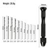 Set di 50 punte elicoidali placcate in titanio, 1-3 mm, per trapani elettrici, lavorazione del legno, fai da te