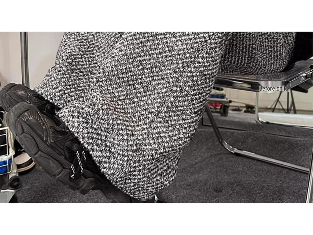 Męskie spodnie z wełny w stylu vintage, szare, z szerokimi nogawkami - styl retro amerykański