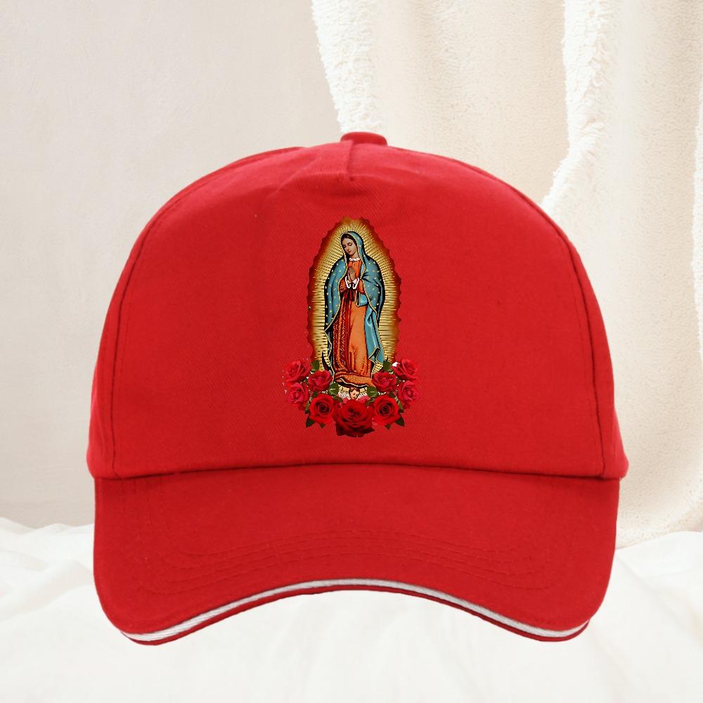 Beautiful Christian Mary Of Virgin printing Baseball Cap Christian hat Unisex Womens Virgin Mary Graphic caps Visor Hats Adjustable